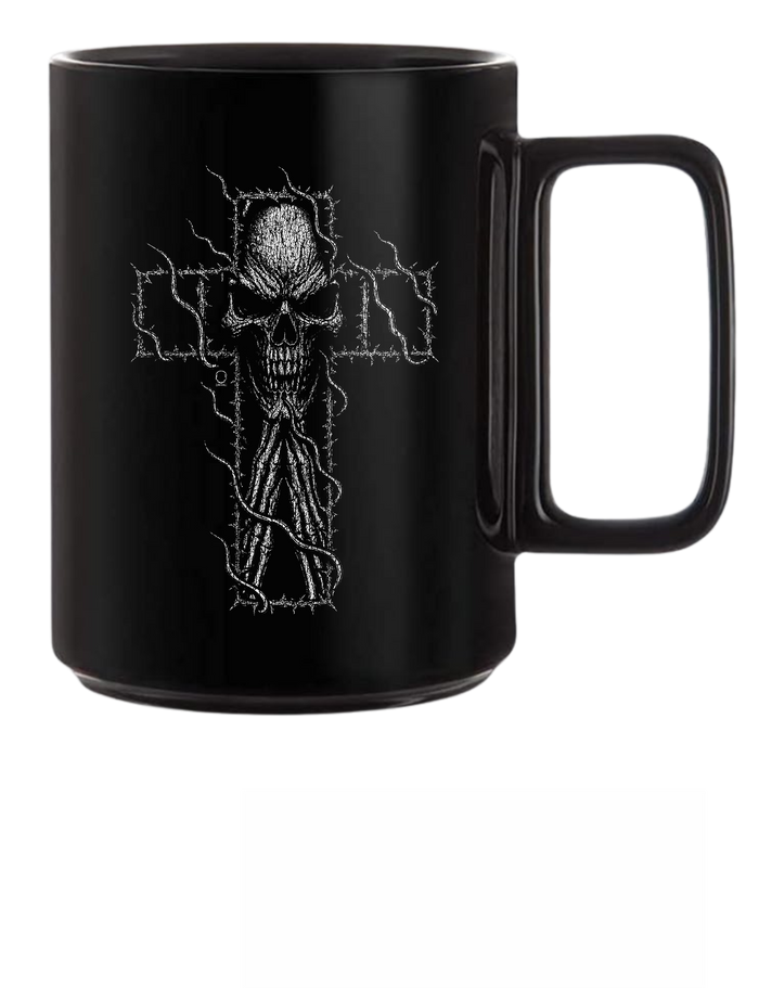 PRAYING CROSS COFFEE MUG