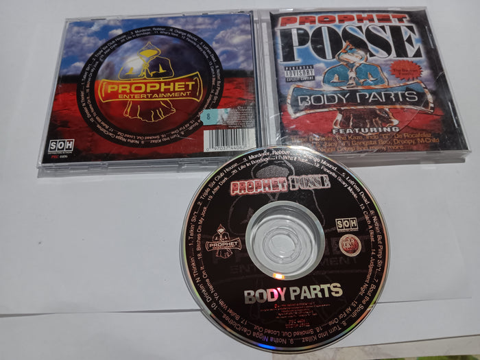Prophet Posse Body Parts Tested Music CD Explicit Lyrics 90s Gangster Rap