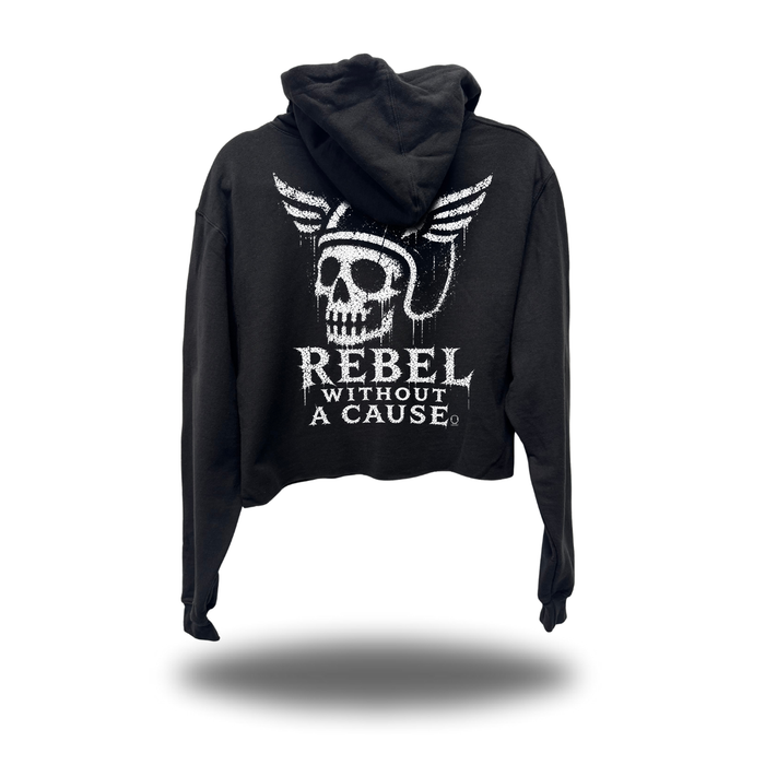 REBEL CROP HOODIE