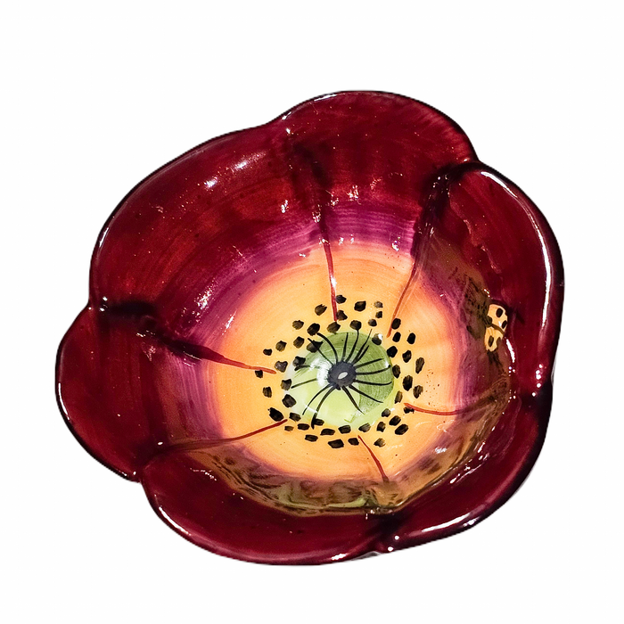 Red Flower Limoges Box Elegance Porcelain Limoges Flowers Garden French Trinket Box