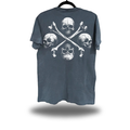 SKULLS & CROSSBONES CLASSIC TEE *BLUE JEAN*