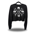 SKULLS & CROSSBONES CROP LONG SLEEVE