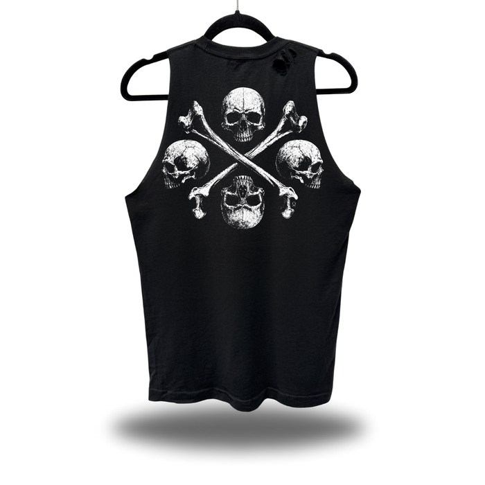 SKULLS & CROSSBONES ROAD RASH TANK TOP