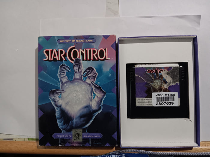 Star Control Tested Sega Genesis Video Game + Box