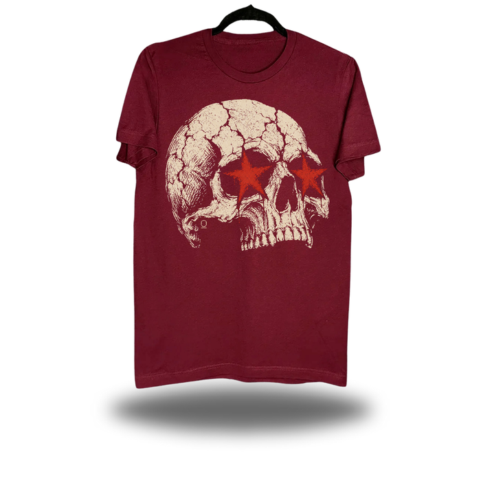 STAR SKULL MAROON CLASSIC TEE