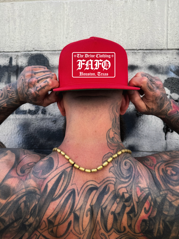 TDC FAFO RED FLAT BILL HAT
