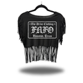 TDC FAFO WESTERN FRINGE CROP TOP