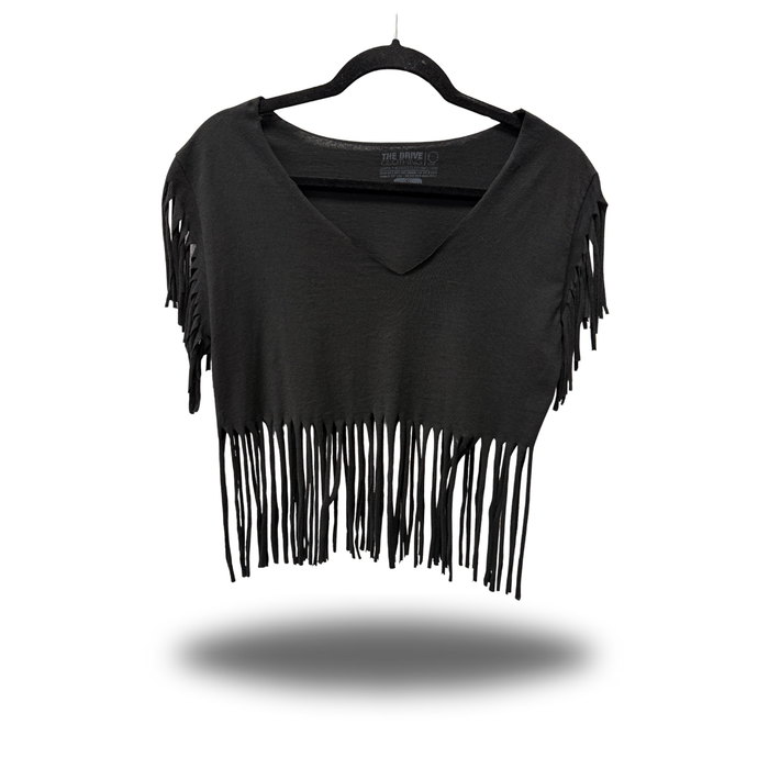 TDC FAFO WESTERN FRINGE CROP TOP