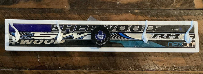 The Hockey Stick Guy Leafs 4 Hook Coat Rack