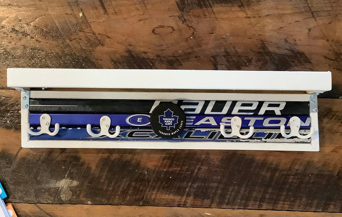 The Hockey Stick Guy Toronto Maple Leafs 4 hook Shelf