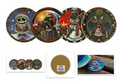 There Was A Fright Before Christmas 4 Piece Hot Toddy Egg Nog Drink Coaster Set