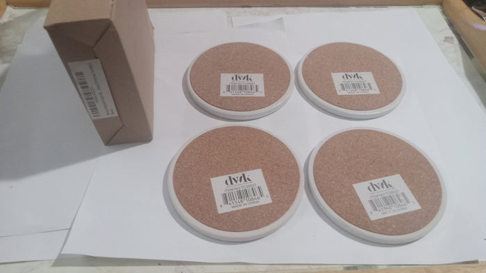 There Was A Fright Before Christmas 4 Piece Hot Toddy Egg Nog Drink Coaster Set