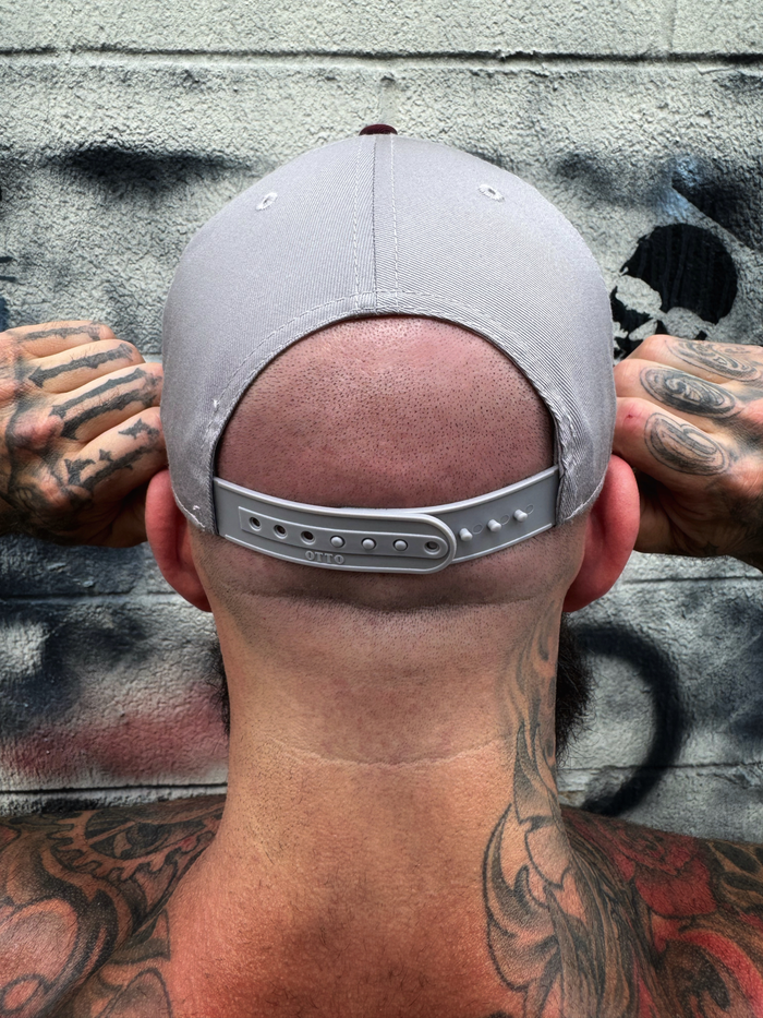 WEEKEND WARRIORS MAROON GREY BASEBALL HAT
