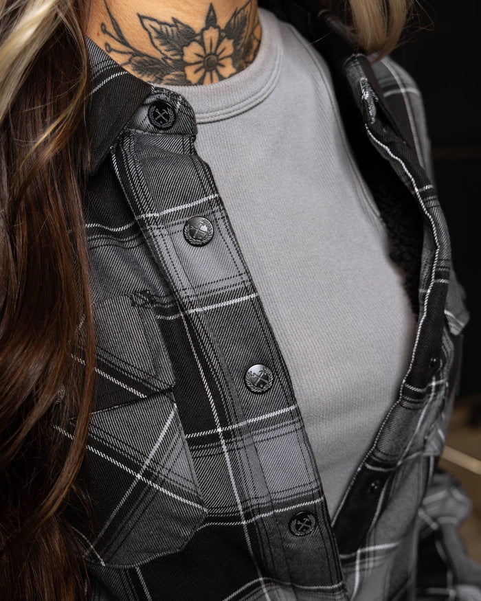 Women's The Graveyard Sherpa Lined Flannel Jacket - Dixxon Flannel Co.